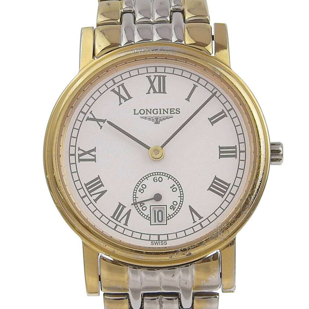 Longines Plaisance Watches L47202 GoldSilver Stainless SteelPlated Gold